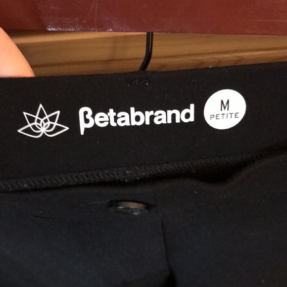 Betabrand Classic Straight Leg Dress Yoga Pants Black Size Medium Petite - Picture 3 of 11